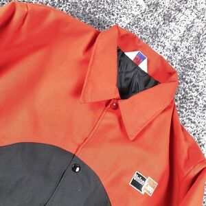 Vintage WestArk Jacket Mens Large Red Black Nylon Bomber Union Camp Embroidered